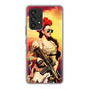 ЗСУ Чехлы (TPU) для Samsung Galaxy A53 (5G) (Женщина солдат)