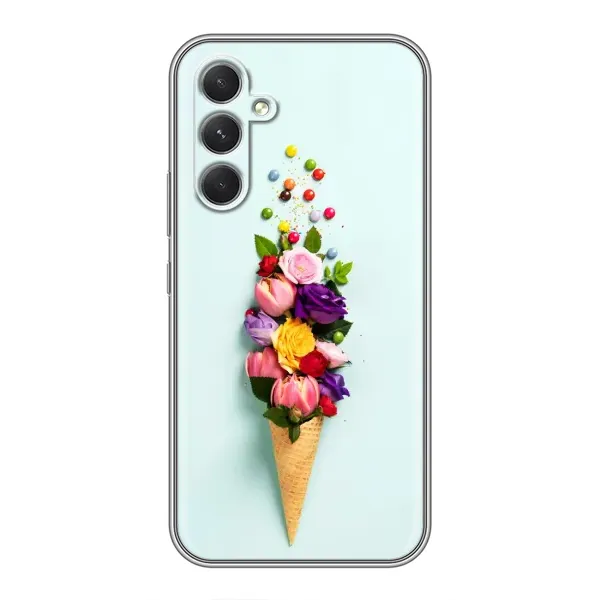 Чехол с рисунком «Цветок-мороженное» для Samsung Galaxy A54