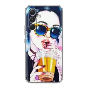 Чохол з картинкою Модні Дівчата Samsung Galaxy A54 (Дівчина з коктейлем)