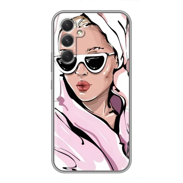 Чехол с рисунком «Девушка в халате» для Samsung Galaxy A54