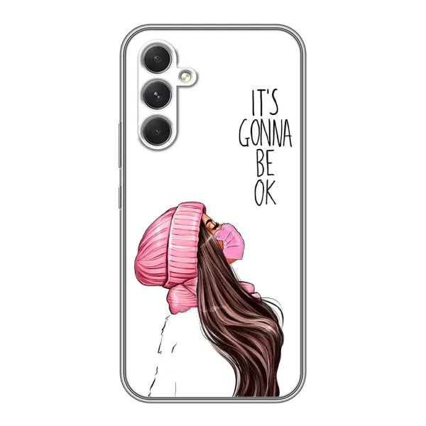 Чехол с рисунком «Девушка в маске» для Samsung Galaxy A54