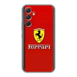 Силіконовий бампер з картинкою машини на Samsung Galaxy A54 (Ferrari Logo)