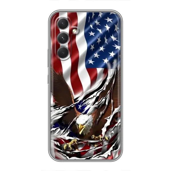 Чехол с рисунком «Флаг USA» для Samsung Galaxy A54 Чехол с рисунком «Флаг USA» для Samsung Galaxy A54