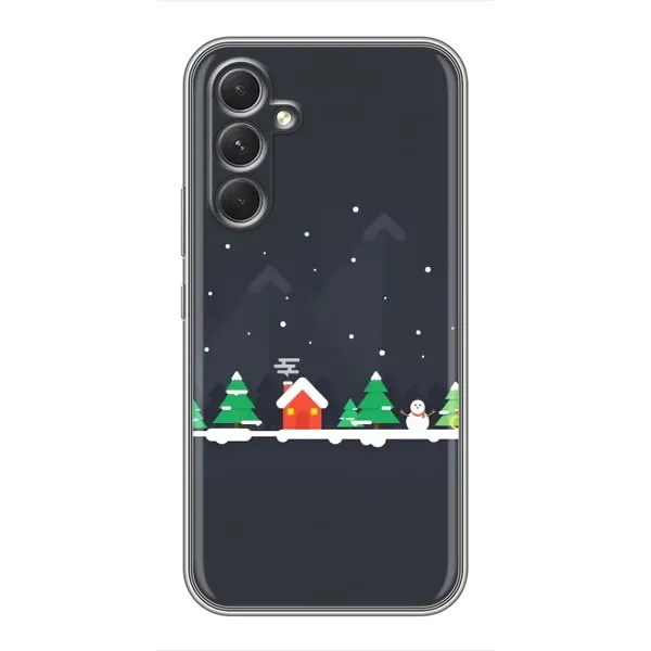 Чехол с рисунком «Город зимний» для Samsung Galaxy A54 Чехол с рисунком «Город зимний» для Samsung Galaxy A54