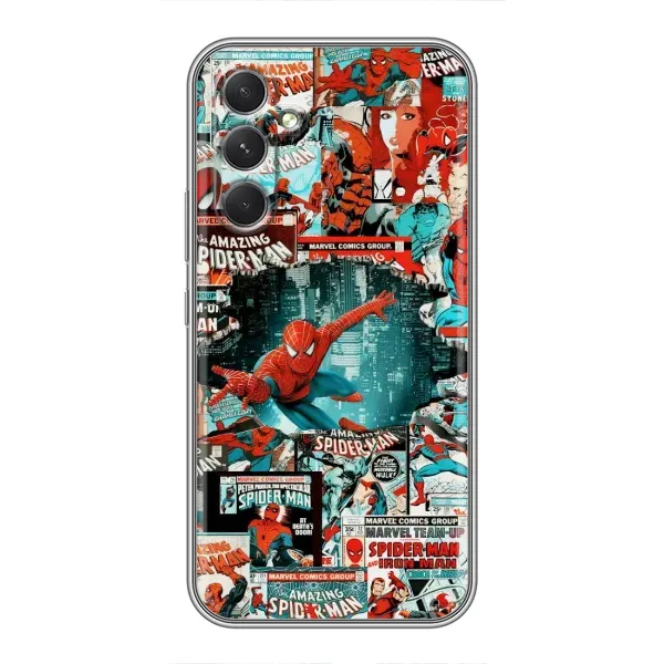Чехол с рисунком «Комиксы Человек Паук» для Samsung Galaxy A54 Чехол с рисунком «Комиксы Человек Паук» для Samsung Galaxy A54