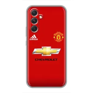 Силиконовые Чехлы принт Футбол на Samsung Galaxy A54 (Man United)