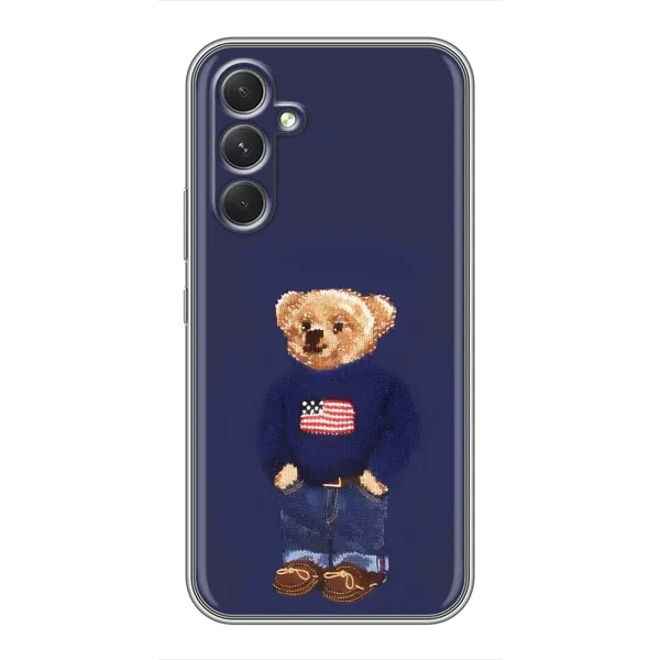Чехол с рисунком «Мишка USA» для Samsung Galaxy A54 Чехол с рисунком «Мишка USA» для Samsung Galaxy A54