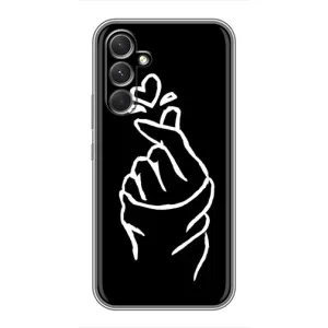 Чохол (Знак сердечка) для Samsung Galaxy A54 (Сердечко на чорному)
