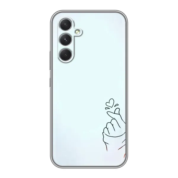 Чехол с рисунком «Сердце на голубом» для Samsung Galaxy A54 Чехол с рисунком «Сердце на голубом» для Samsung Galaxy A54