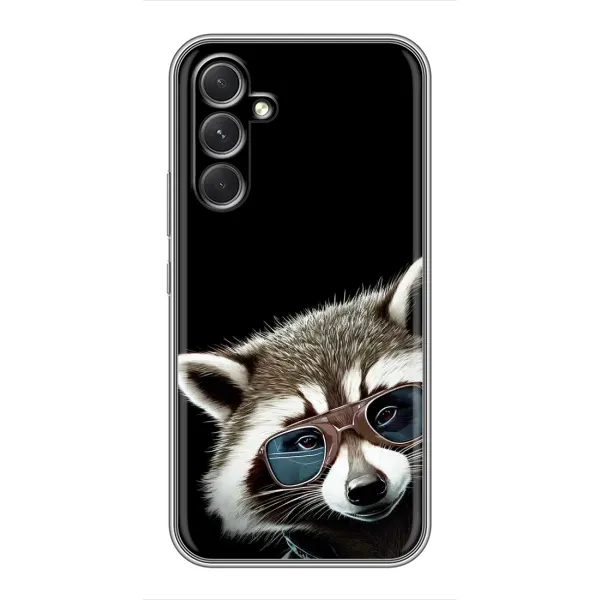 Чехол с рисунком «Стильный Енот» для Samsung Galaxy A54 Чехол с рисунком «Стильный Енот» для Samsung Galaxy A54