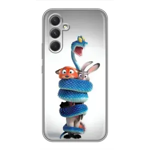 Силиконовый чехол с принтом Зоотрополіс для Samsung Galaxy A54 (Змея Зоо)