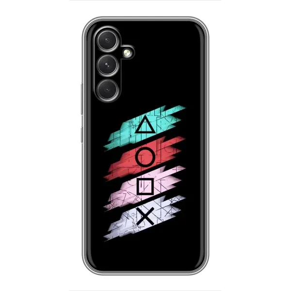 Чехол с рисунком «Значки Sony» для Samsung Galaxy A54 Чехол с рисунком «Значки Sony» для Samsung Galaxy A54