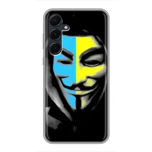 Чехол с Украинской символикой на Самсунг А55 (Анонимус патриот)