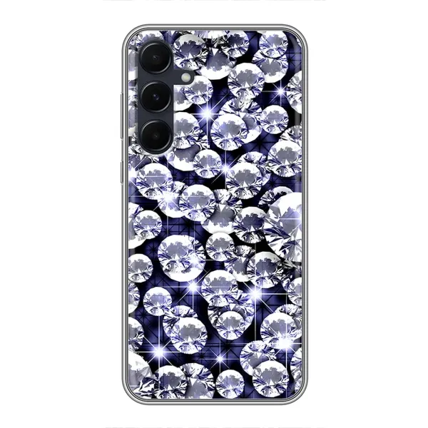 Чехол с рисунком «Бриллианты» для Samsung Galaxy A55