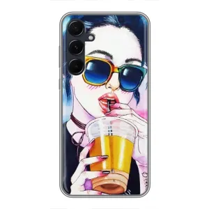 Чохол з картинкою Модні Дівчата Samsung Galaxy A55 (Дівчина з коктейлем)