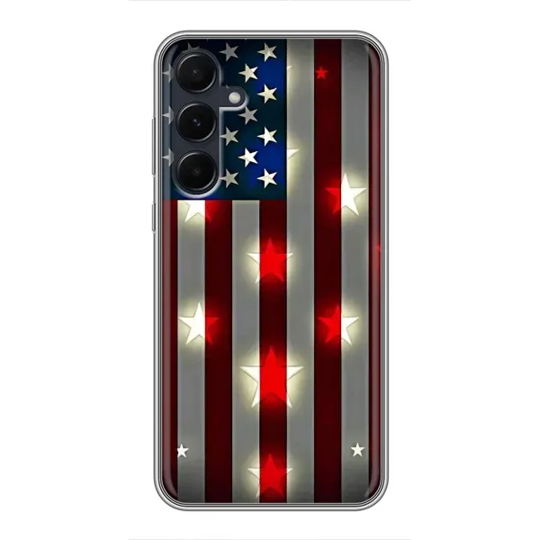 Чехол с рисунком «Флаг США 2» для Samsung Galaxy A55