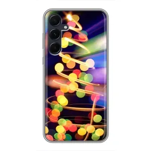 Чехол Новогодняя Елка на Samsung Galaxy A55 (Гирлянды)