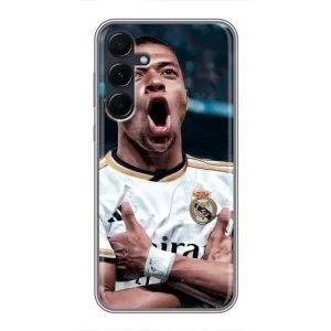 Чехол (TPU) с Футболистом на Samsung Galaxy A55 (Гол Мбаппе)
