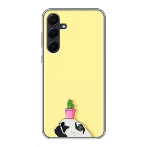 Бампер для Samsung Galaxy A55 з картинкою "Песики" (Кактус на голові)