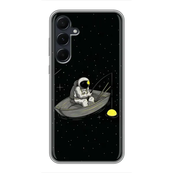 Чехол с рисунком «Космонавт на рыбалке» для Samsung Galaxy A55 Чехол с рисунком «Космонавт на рыбалке» для Samsung Galaxy A55