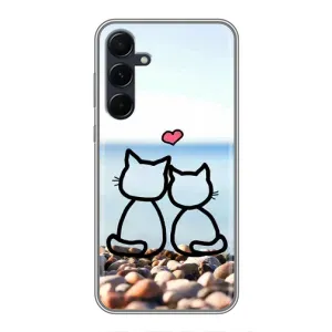 Силіконові Чохли Коханій людині для Samsung Galaxy A55 (Котейки)