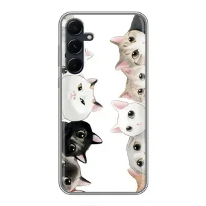 Силіконовий чохол з котиком для Samsung Galaxy A55 (Коти)