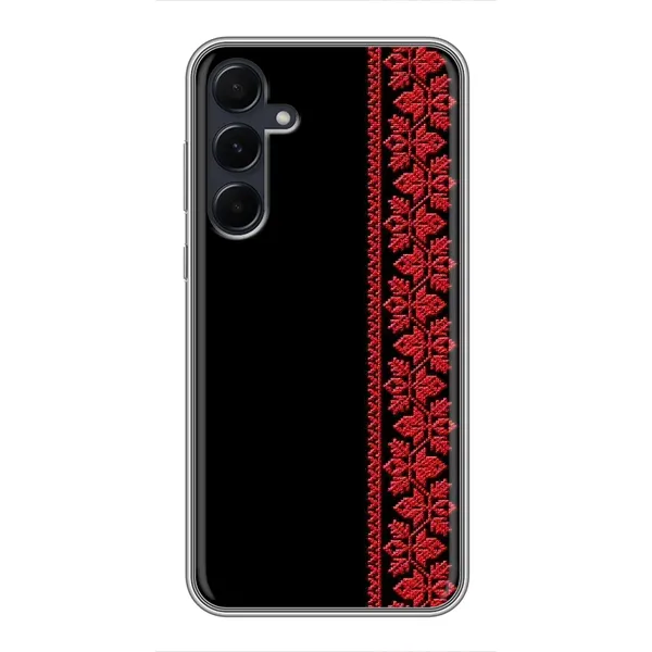 Чехол с рисунком «Красная Вышиванка» для Samsung Galaxy A55 Чехол с рисунком «Красная Вышиванка» для Samsung Galaxy A55