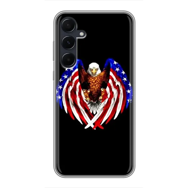Чехол с рисунком «Крылья США» для Samsung Galaxy A55