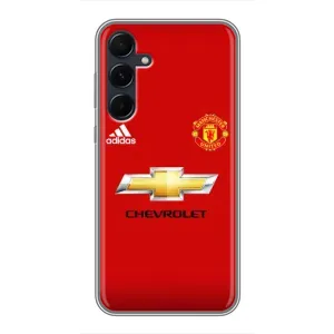 Силіконові Чохли з принтом Футбол на Samsung Galaxy A55 (Man United)