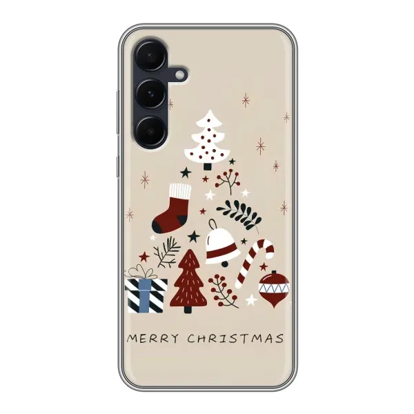 Чехол с рисунком «Merry Christmas» для Samsung Galaxy A55 Чехол с рисунком «Merry Christmas» для Samsung Galaxy A55