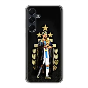 Чехлы Лео Месси Аргентина для Samsung Galaxy A55 (Месси король)