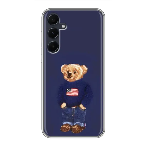 Чехол с рисунком «Мишка USA» для Samsung Galaxy A55