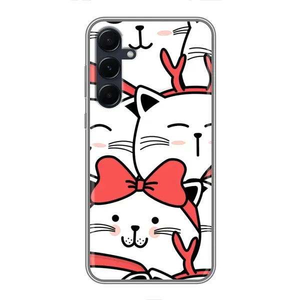 Чехол с рисунком «Новогодние котики» для Samsung Galaxy A55 Чехол с рисунком «Новогодние котики» для Samsung Galaxy A55