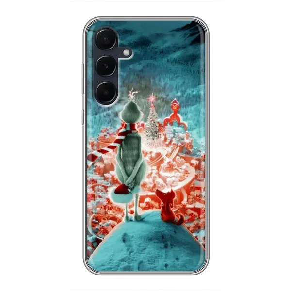 Чехол с рисунком «Новогодний Гринч» для Samsung Galaxy A55 Чехол с рисунком «Новогодний Гринч» для Samsung Galaxy A55