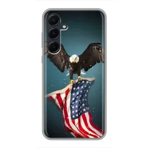 Чохол Прапор USA для Samsung Galaxy A55 (Орел і прапор)