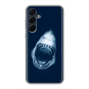 Силіконовий бампер з картинкою звірів для Samsung Galaxy A55 (Пащу Акули)