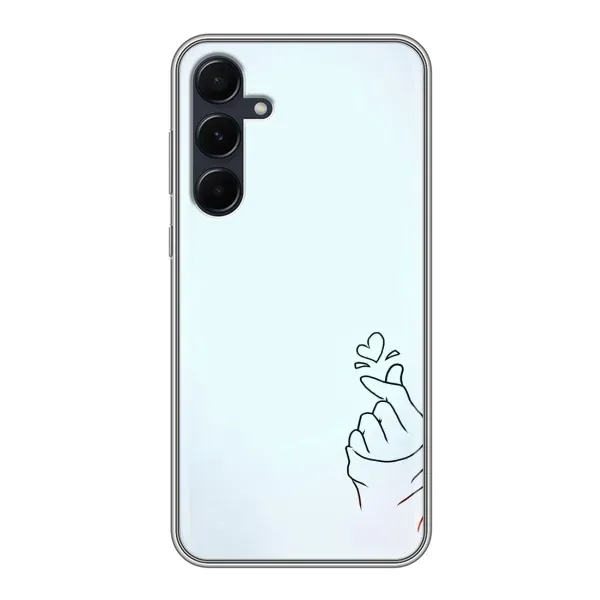 Чехол с рисунком «Сердце на голубом» для Samsung Galaxy A55 Чехол с рисунком «Сердце на голубом» для Samsung Galaxy A55