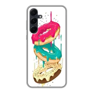 Чохол з зображенням смачної їжі для Samsung Galaxy A55 (Соковиті пончики)