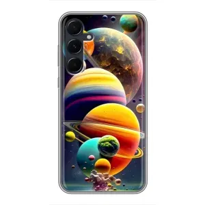 Чохол (ТПУ) з планетами на Samsung Galaxy A55 (Сонячна система)