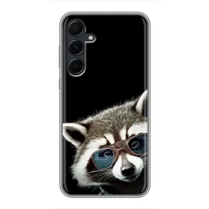 Силіконовий Чохол з Энотами на Samsung Galaxy A55 (Стильний Єнот)