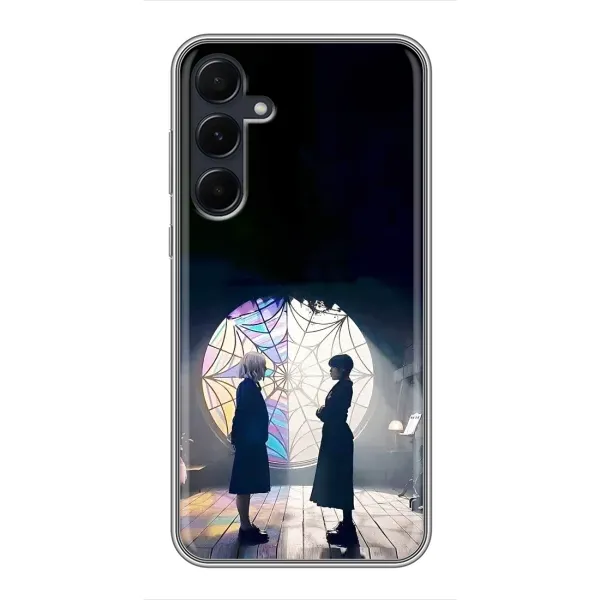 Чехол с рисунком «Уэнсдей и Энди» для Samsung Galaxy A55 Чехол с рисунком «Уэнсдей и Энди» для Samsung Galaxy A55