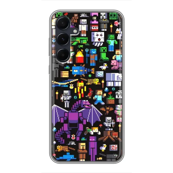 Чехол с рисунком «Все персонажи» для Samsung Galaxy A55