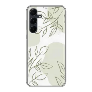 Чохол квітковий дизайн для Samsung Galaxy A55 (Зелений дизайн)