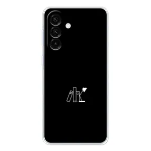 Чехол с картинками на черном фоне для Samsung Galaxy A56 5G (Книжки)