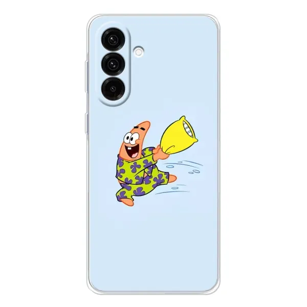 Чехол с рисунком «Патрик с подушкой» для Samsung Galaxy A56 5G Чехол с рисунком «Патрик с подушкой» для Samsung Galaxy A56 5G