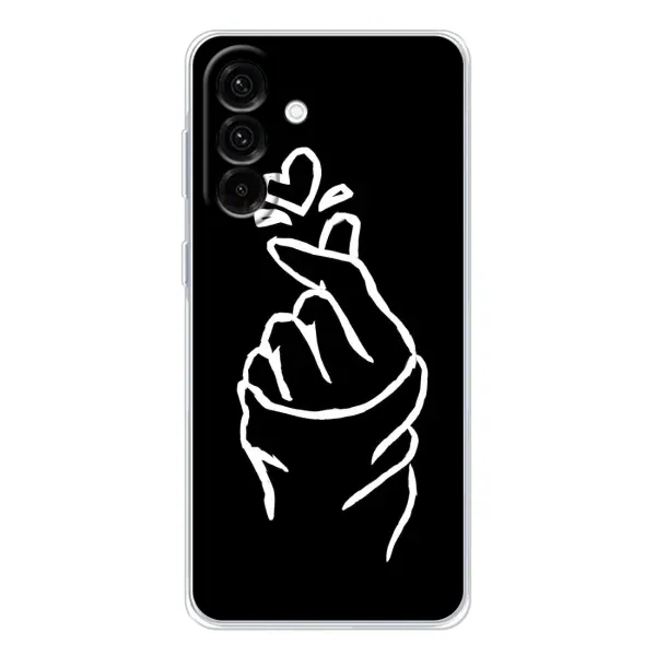 Чехол с рисунком «Сердце на черном» для Samsung Galaxy A56 5G Чехол с рисунком «Сердце на черном» для Samsung Galaxy A56 5G