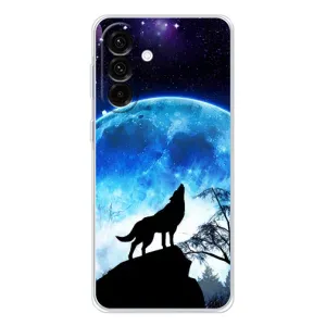 Чехол с Волком на Samsung Galaxy A56 5G (Воет на луну)