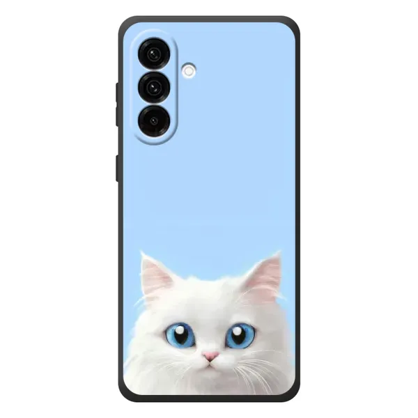 Чехол с рисунком «Белый кот» для Samsung Galaxy A57 Чехол с рисунком «Белый кот» для Samsung Galaxy A57