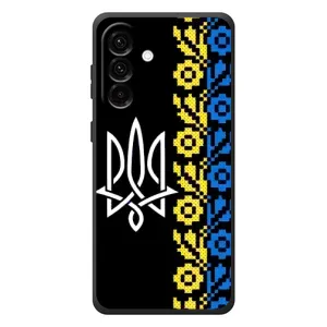 Силиконовый Чехол на Samsung Galaxy A57 (Герб и вышыванка)