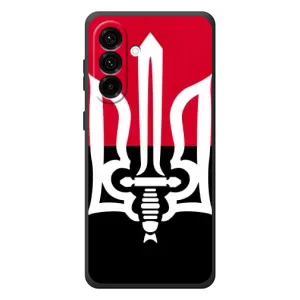 Чохли УПА (Червоно-Чорний) на Samsung Galaxy A57 (Герб України)